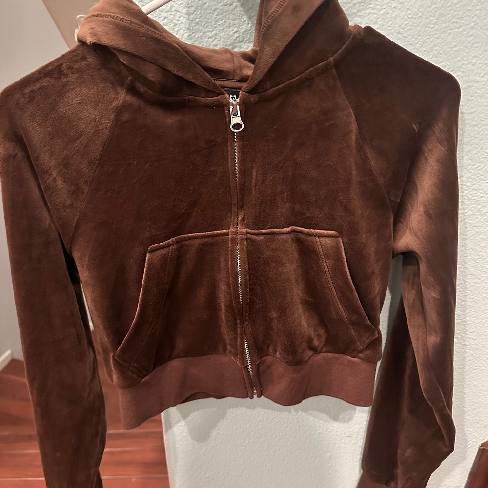 Brown hoodie